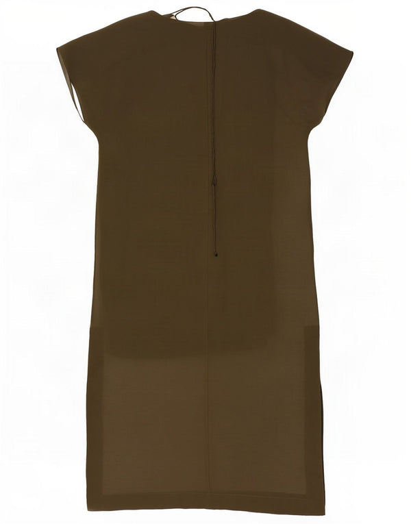 Zara Γυναικείο Oversized Shift φόρεμα UK 14 Medium Khaki