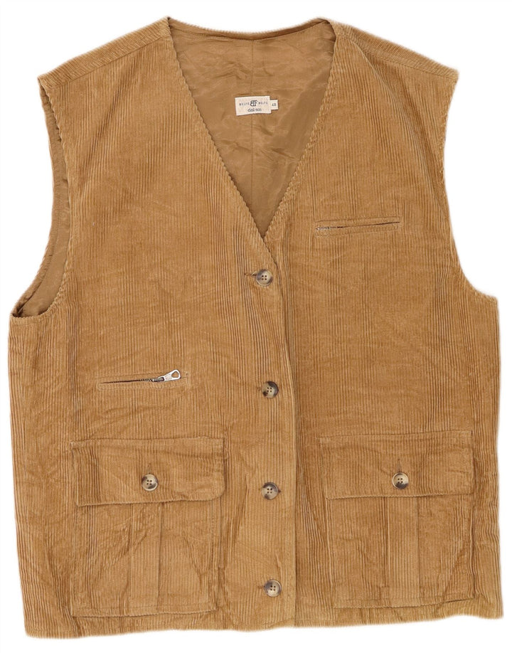 Belfe Γυναικείο Κοτλέ Gilet IT 48 XL Καφέ Ραγιόν