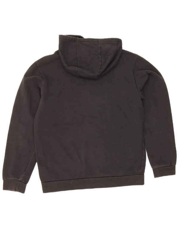 Adidas Γυναικείο Hoodie Jumper UK 10 Small μαύρο βαμβακερό