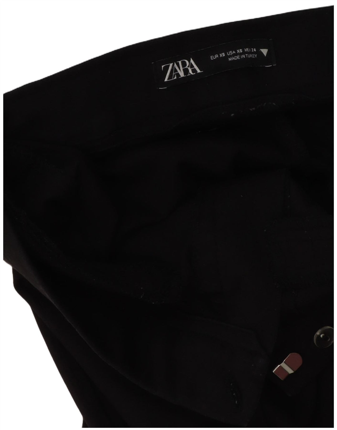 Γυναικείο ZARA Bootcut Casual Παντελόνι XS W24 L25 Μαύρο