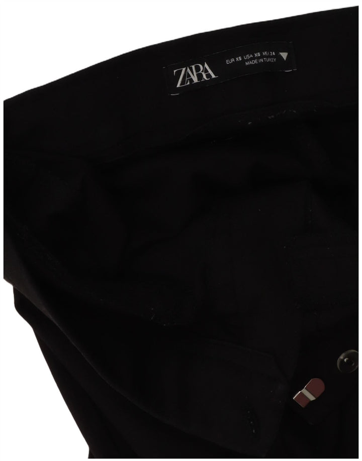 Γυναικείο ZARA Bootcut Casual Παντελόνι XS W24 L25 Μαύρο