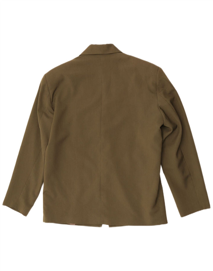 Vintage Ανδρικό σακάκι 1 κουμπιού Blazer UK 38 Medium Khaki Polyester
