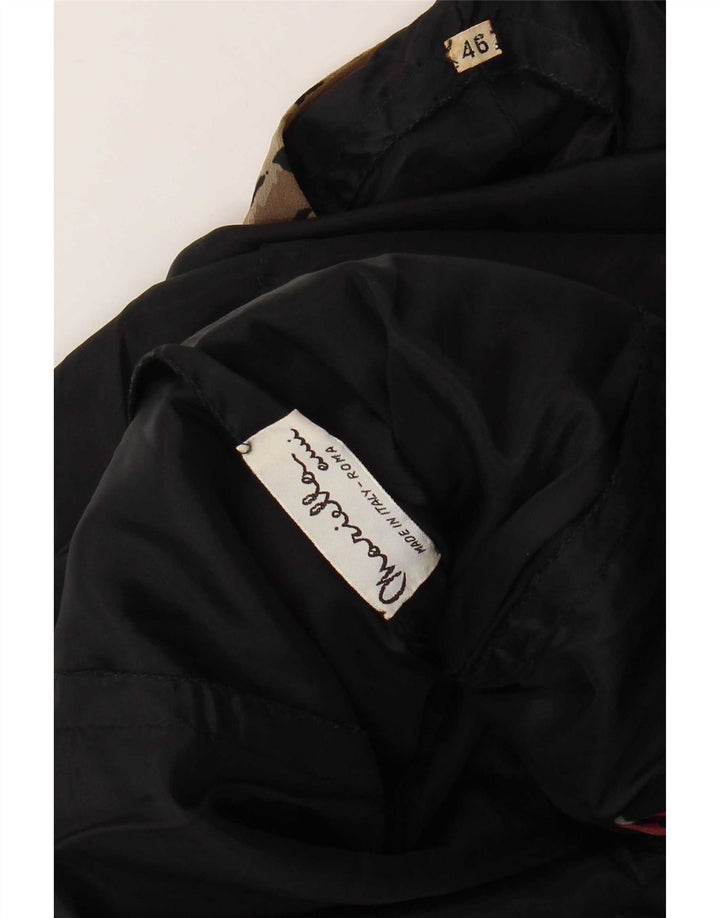 Vintage Γυναικείο Φόρεμα A-Line IT 46 Large Black Floral
