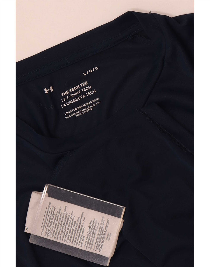 Under Armour Ανδρικό T-Shirt Top Large Navy Blue Polyester
