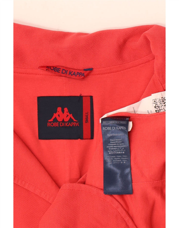 Kappa Γυναικείο μπουφάν blazer UK 10 Small κόκκινο βαμβακερό
