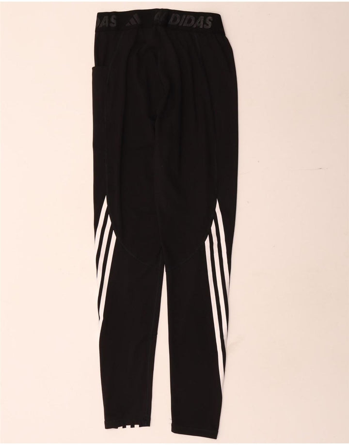 Adidas Γυναικεία γραφικά κολάν UK 8 Small Black Polyester