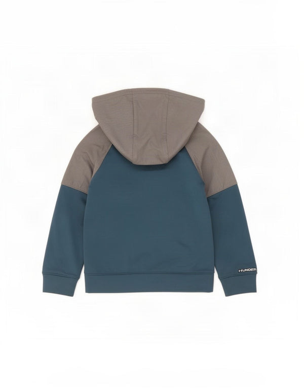 Under Armour Boys Zip Hoodie πουλόβερ 6-7 ετών XS Blue Colourblock