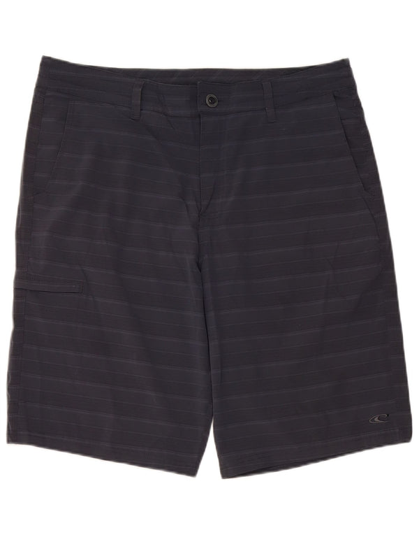 O'NEILL Ανδρικό σορτς Cargo W34 Large Navy Blue ριγέ πολυεστέρας