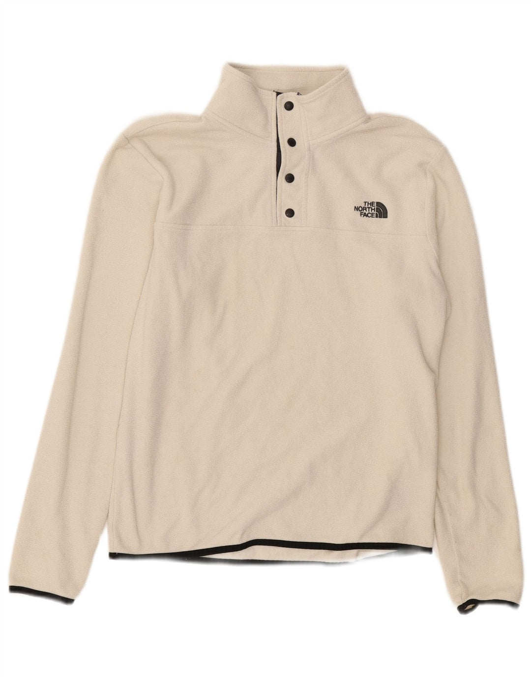 The North Face Ανδρικό κουμπιά με κουμπιά φλις λαιμόκοψης μικρό λευκό πολυεστέρα
