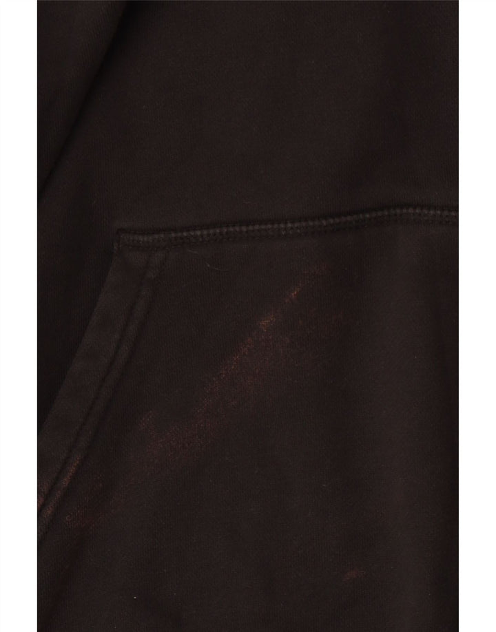 ADIDAS Γυναικεία Loose Fit Graphic Hoodie Jumper UK 14 Large Black Cotton