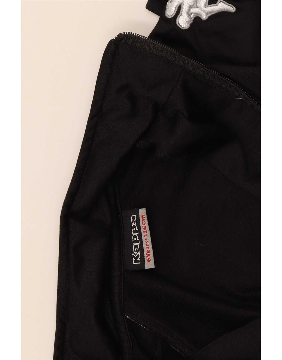 Kappa Boys Graphic αθλητική φόρμα Top Jacket 5-6 Years Black Colourblock