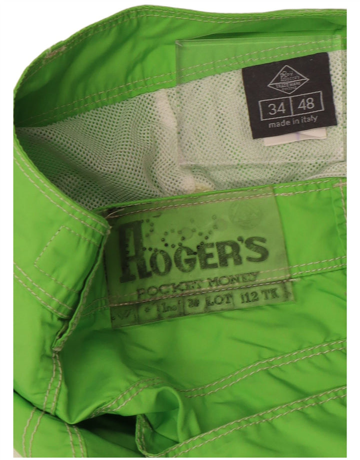 ROY ROGERS Ανδρικό σορτς casual IT 48 Medium W34 Green Nylon