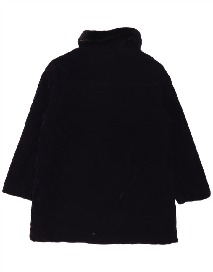 Γυναικείο βελούδινο πανωφόρι Jaeger UK 14 Medium Navy Blue Polyester