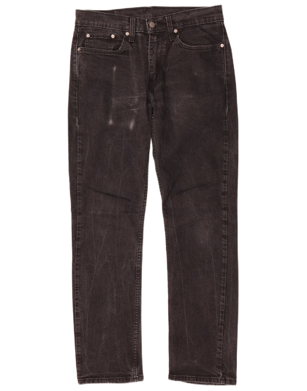 Levi's Mens 514 Straight Jeans W31 L32 Μαύρο βαμβακερό