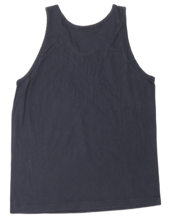 Champion Womens Vest Top UK 14 Large Navy Blue
