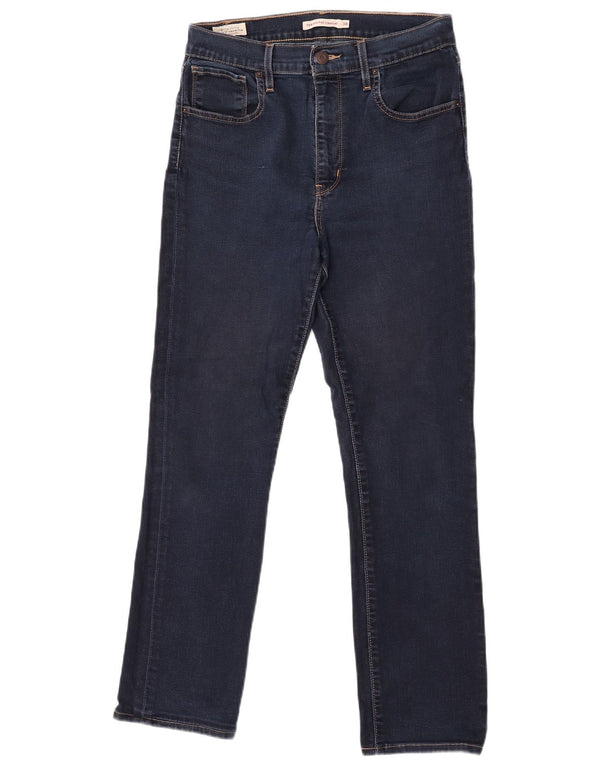 Levi's γυναικείο 724 ψηλό ίσιο τζιν W30 L30 Navy Blue Cotton