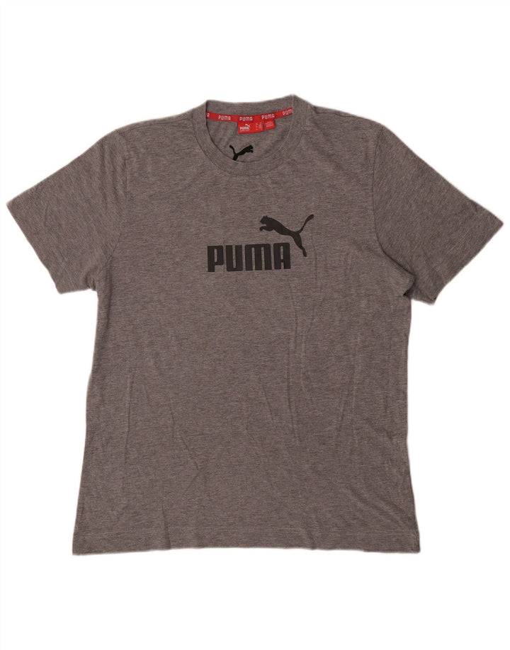 Ανδρικό γραφικό μπλουζάκι Puma Top Medium Grey