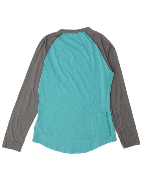 Γυναικείο τοπ Patagonia μακρυμάνικο UK 10 Small Turquoise Colourblock