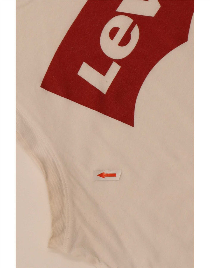 Γυναικείο γραφικό γιλέκο Levi's UK 14 Medium Off White