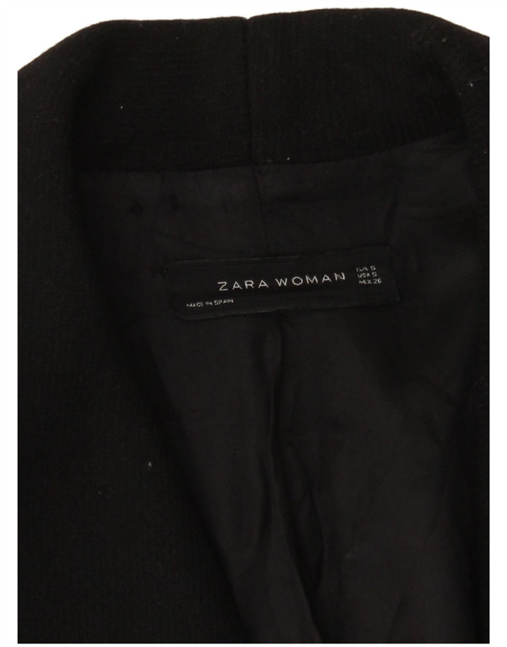 Zara Γυναικείο Ανοιχτό Πανωφόρι UK 10 Small Black