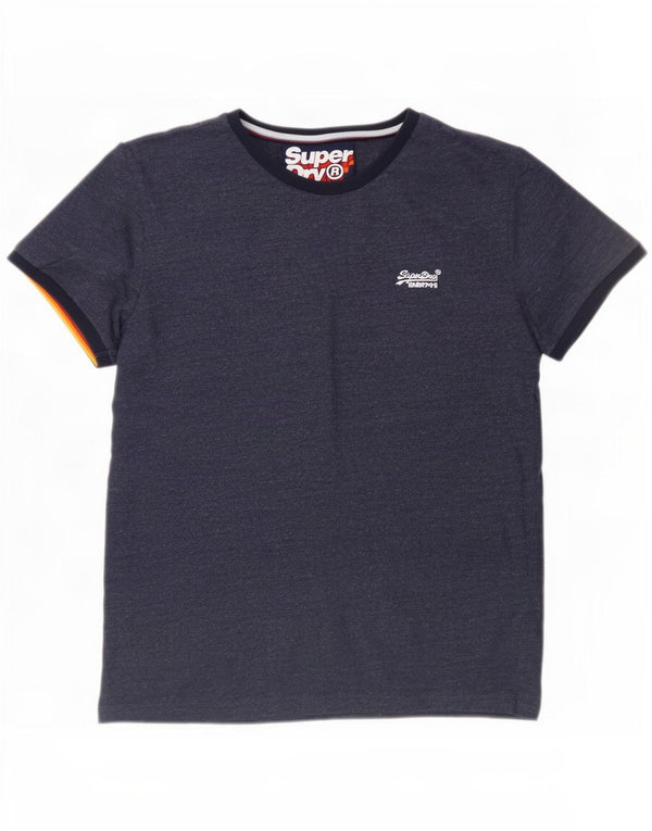 Superdry Ανδρικό T-Shirt Top 2XL Μπλε βαμβακερό
