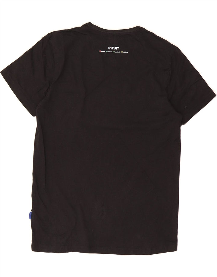 JACK & JONES Mens Regular Fit T-Shirt Top Large Black Cotton Vintage Jack & Jones and Second-Hand Jack & Jones from Messina Hembry 