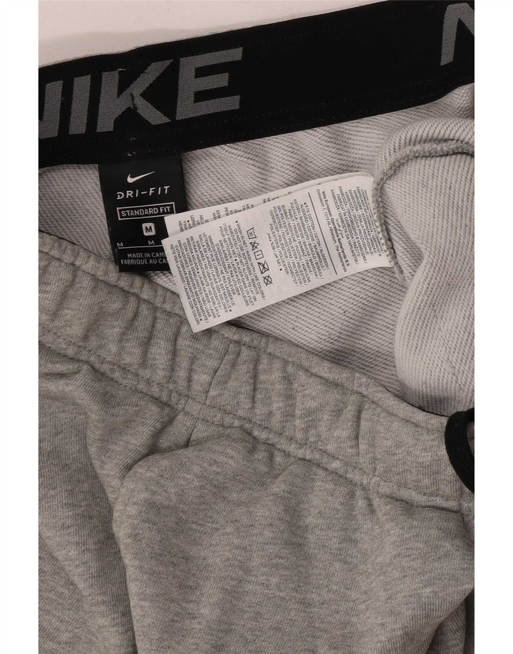 Ανδρική φόρμα Nike Dri Fit, κανονική αθλητική φόρμα, Joggers, βαμβακερό μεσαίο γκρι