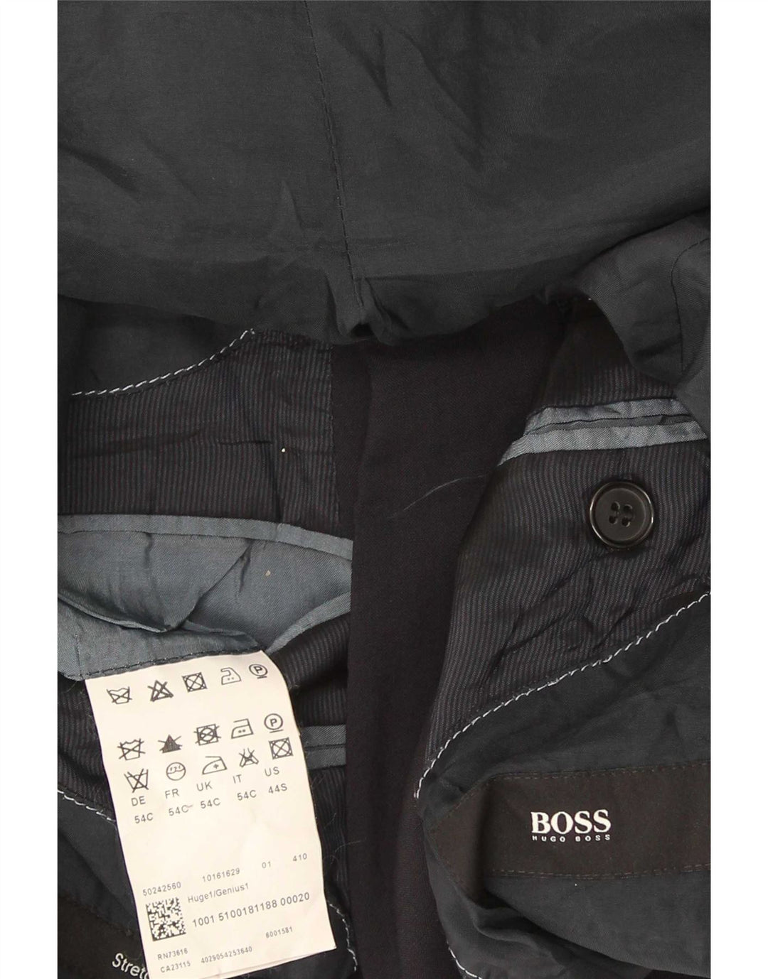 Hugo Boss Ανδρικό σακάκι μπλέιζερ με 2 κουμπιά EU 54 2XL Navy Blue Virgin Wool