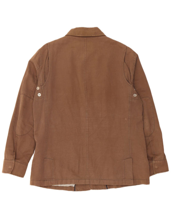 Gant Mens Utility Jacket UK 40 Large Brown Βαμβακερό