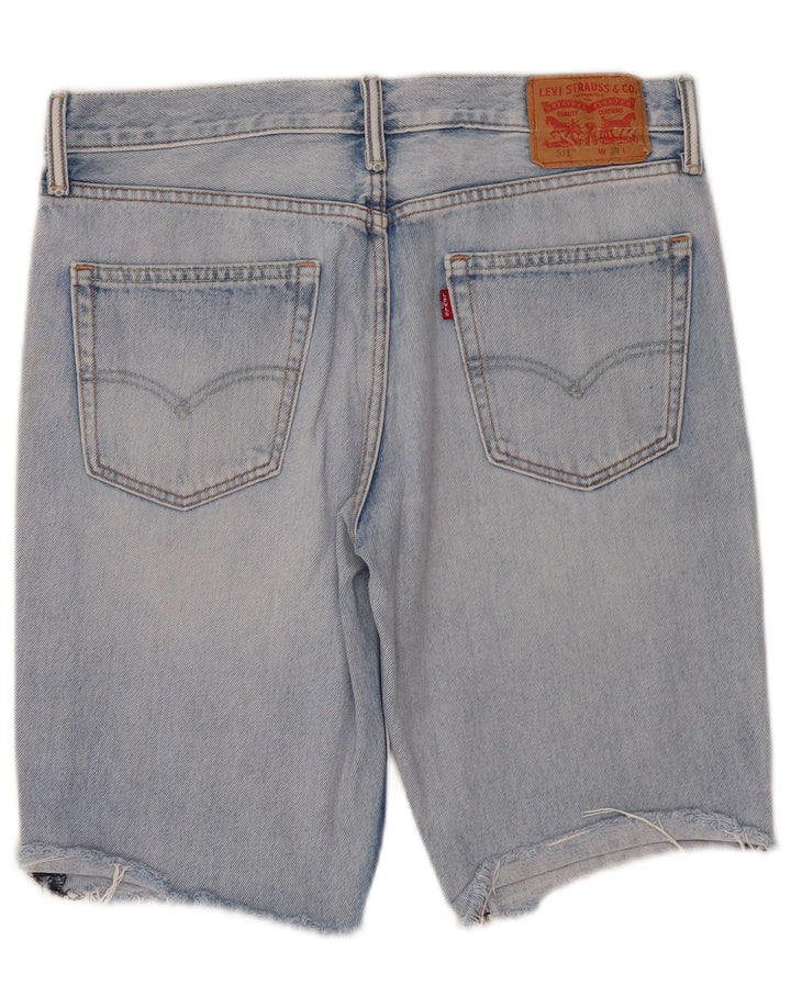 Ανδρικό γραφικό τζιν σορτς Levi's 511 W33 μεσαίο μπλε βαμβακερό