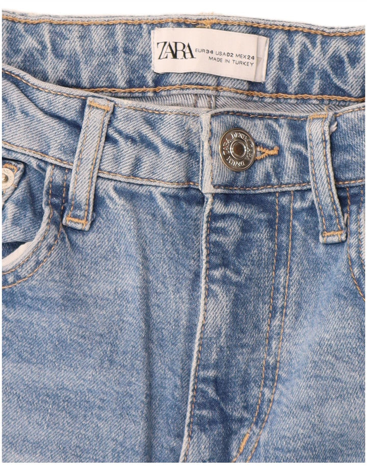 Zara Γυναικείο Slim Jeans EU 34 2XS W24 L26 Blue