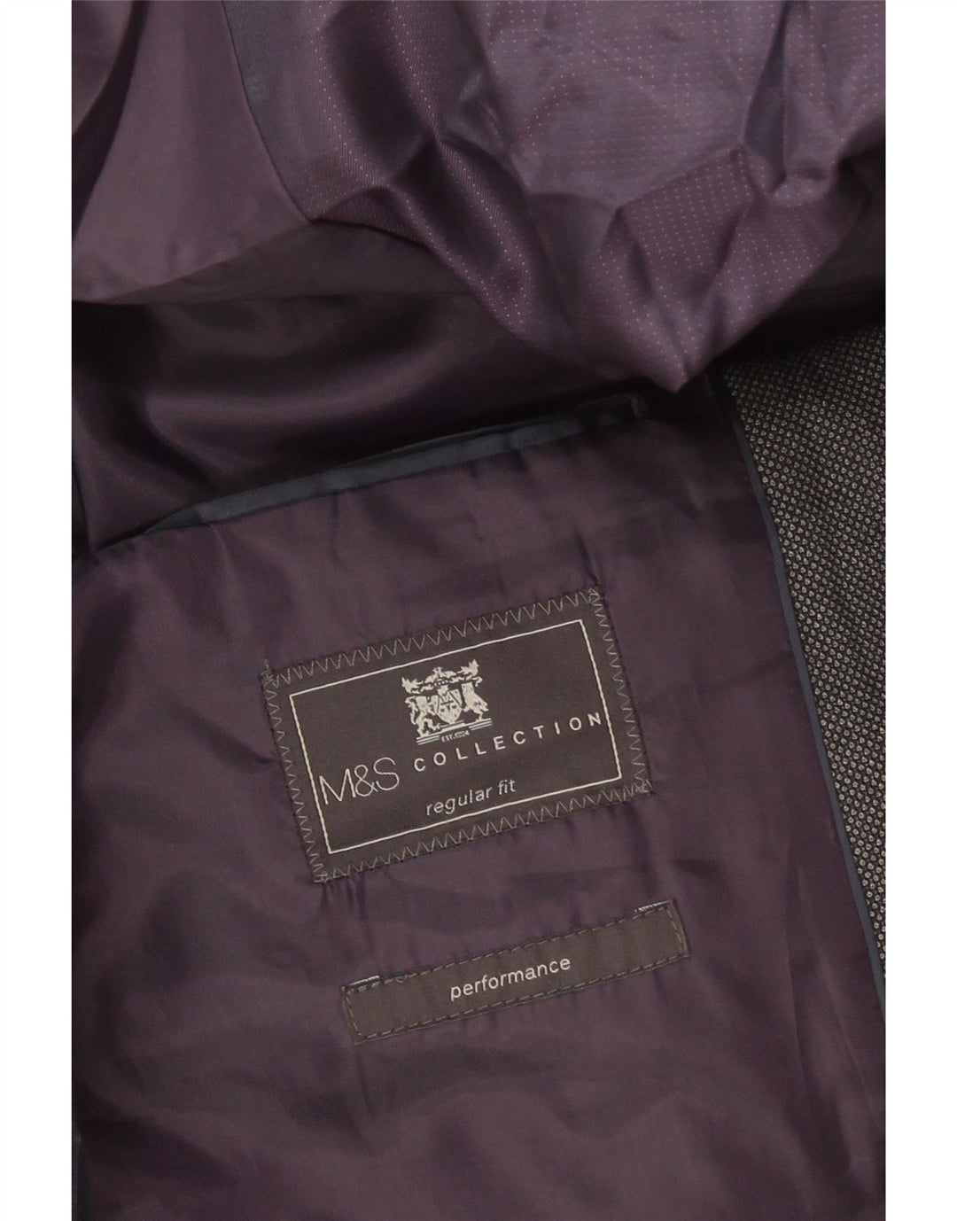 Marks & Spencer Ανδρικό Σακάκι Μπλέιζερ με 2 Κουμπιά Performance UK 42 Large Grey
