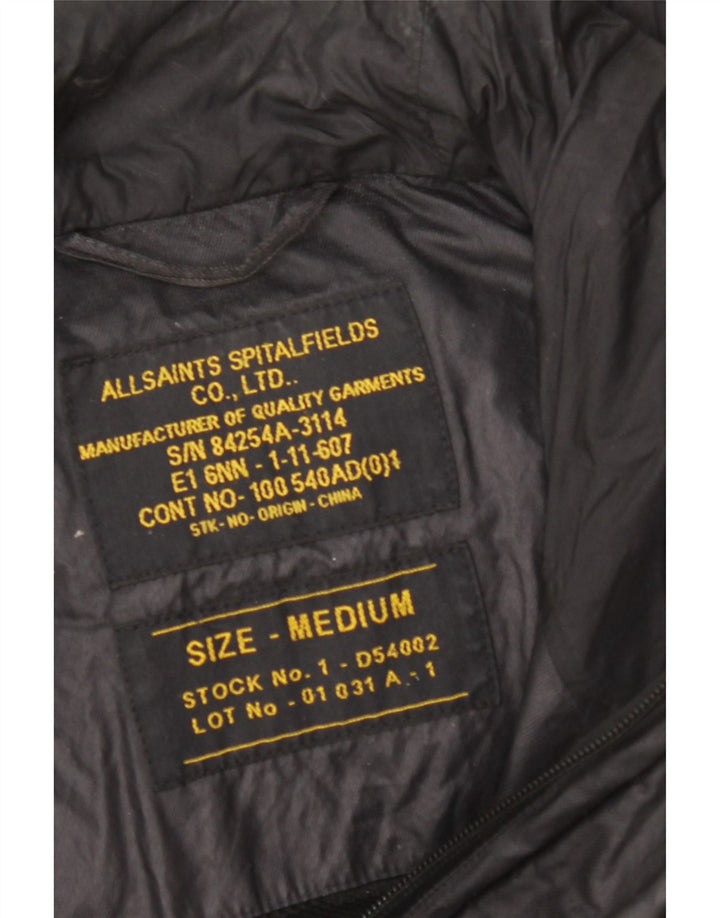 ALL SAINTS Ανδρικό μπουφάν με κουκούλα Utility UK 38 Μεσαίο Μαύρο