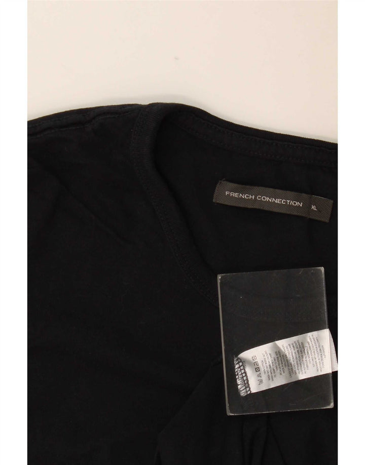 Ανδρικό T-Shirt French Connection Top XL Μαύρο βαμβακερό