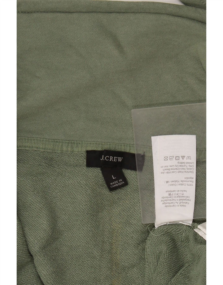 J. CREW Γυναικεία φούτερ με φερμουάρ με λαιμόκοψη Jumper UK 16 Large Green
