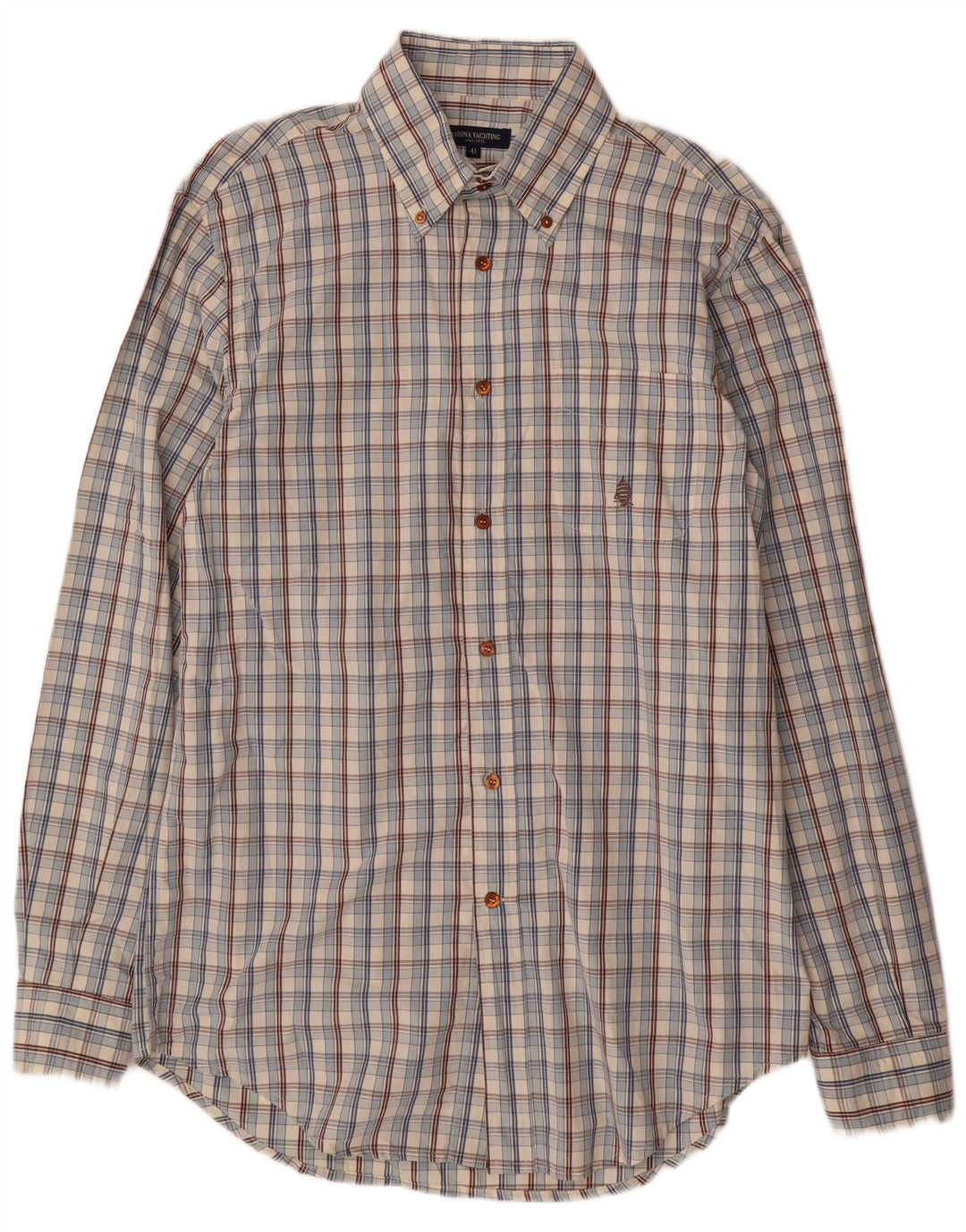 Ανδρικό πουκάμισο Marina Yachting Μέγεθος 41 Medium Beige Check Cotton