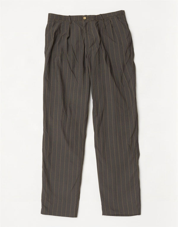 C.P. Εταιρικό Ανδρικό Παντελόνι Casual IT 54 2XL W36 L32 Γκρι ριγέ