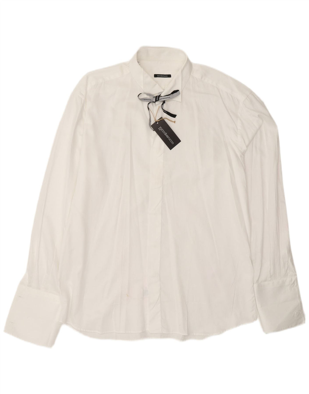 ROCCOBAROCCO Ανδρικό επίσημο πουκάμισο 17 1/2 44 XL Λευκό