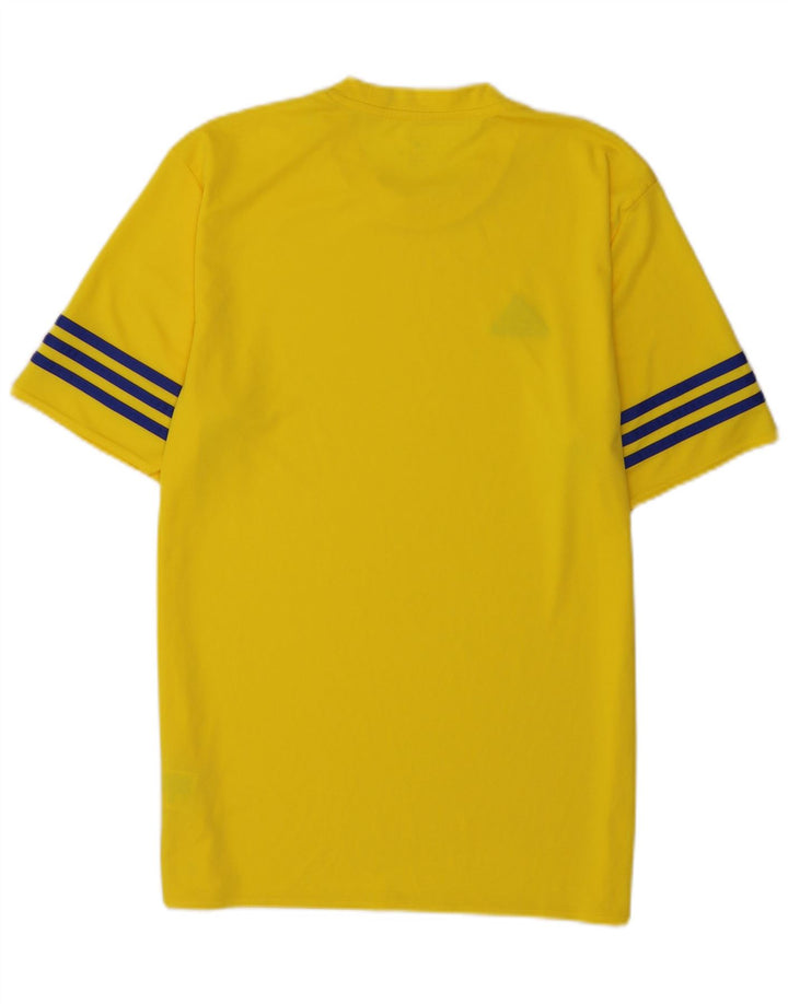 Ανδρικό T-Shirt Climalite Adidas Top Medium Yellow Polyester