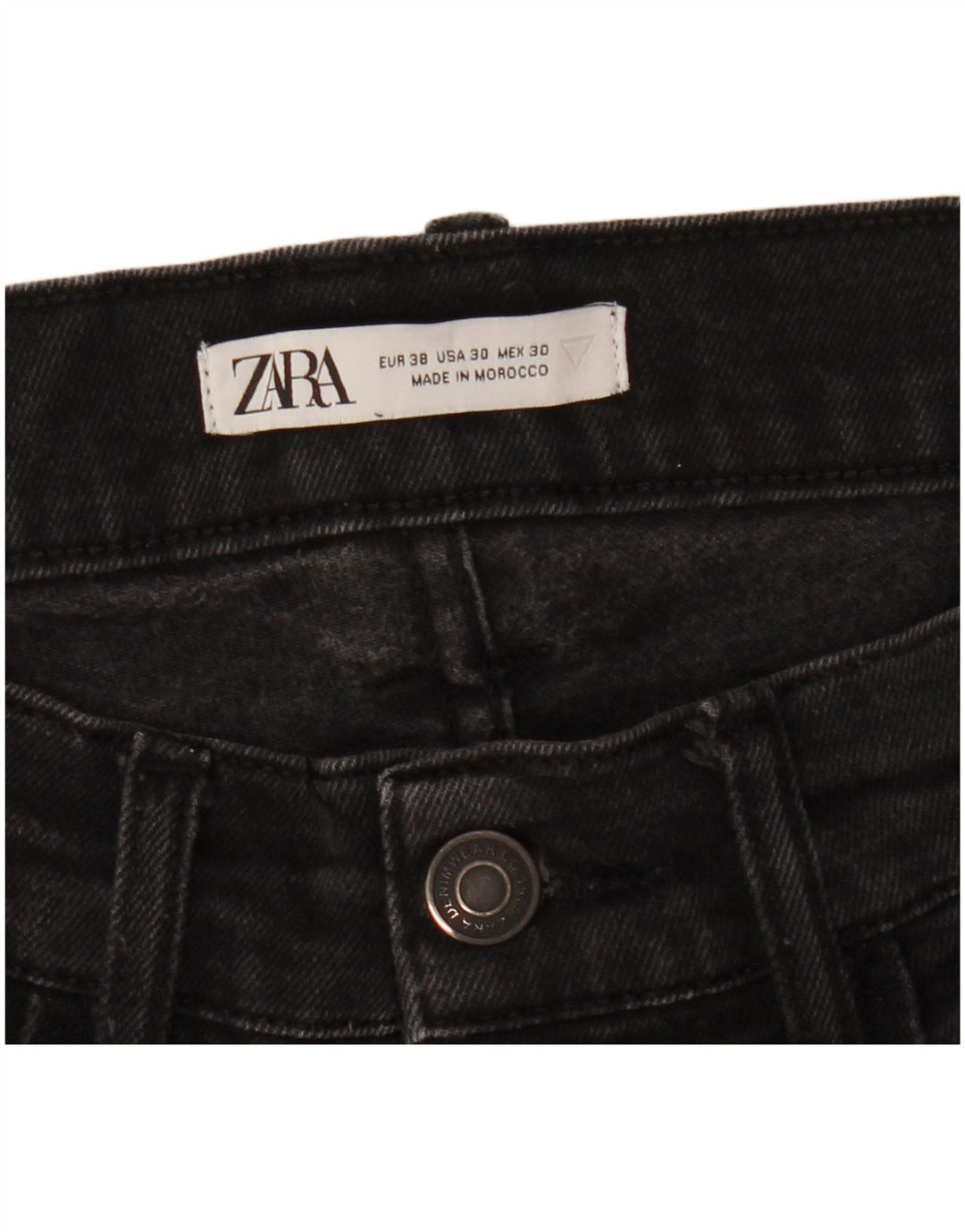 ZARA Ανδρικό Slim Jeans EU 38 Small W30 L31 Μαύρο