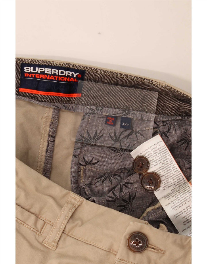 Ανδρικό σορτς Chino Superdry W32 Βαμβακερό μεσαίο μπεζ