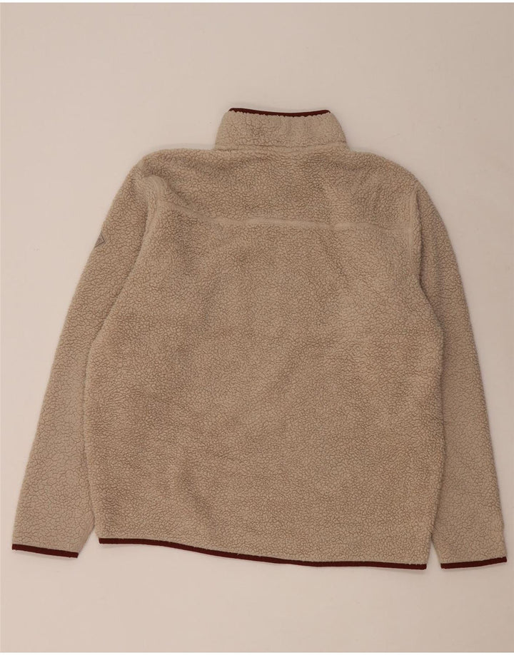 Eddie Bauer Ανδρικό φερμουάρ Fleece Jumper Μεγάλο Μπεζ Πολυεστέρας