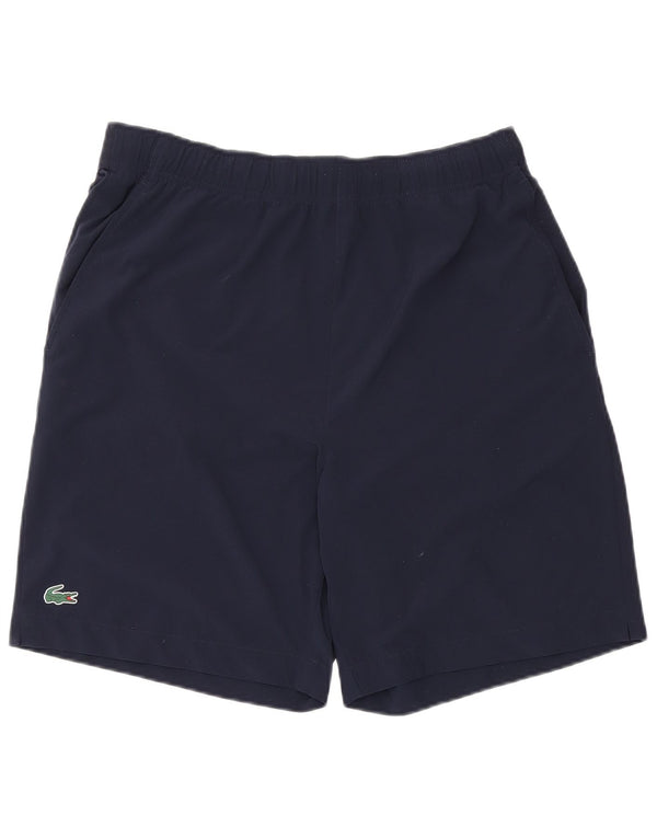 Ανδρικό γραφικό αθλητικό σορτς Lacoste, Μέγεθος 4, Medium Navy Blue Polyester