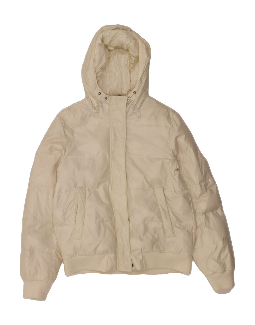 LOTTO Womens Hooded Padded Jacket UK 18 XL White Polyester Vintage Lotto and Second-Hand Lotto from Messina Hembry 