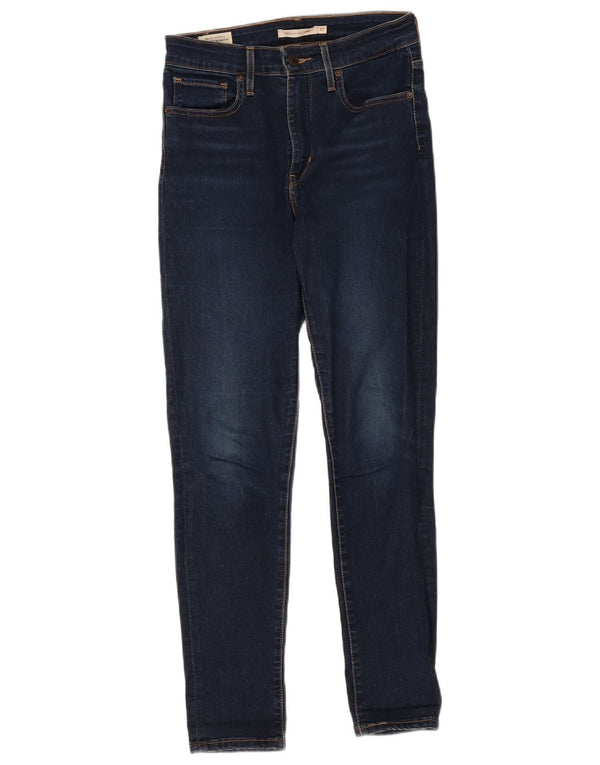 Γυναικεία Levi's 721 Ψηλόχρωμα Skinny Jeans W27 L28 Navy Blue Cotton