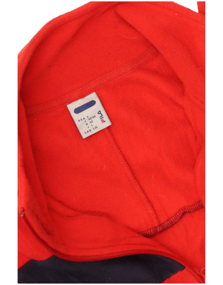 Fila Ανδρικό φερμουάρ Fleece Jumper με μεγάλο κόκκινο χρώμα