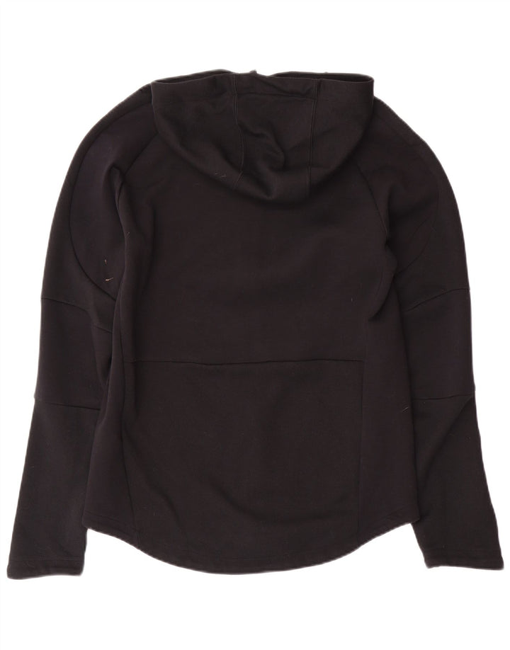 Γυναικείο πουλόβερ με κουκούλα με φερμουάρ PUMA UK 14 μέτριο βαμβακερό μαύρο