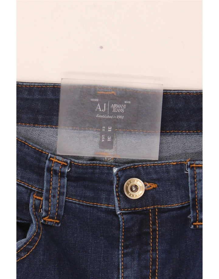 Armani Γυναικείο Straight Jeans W31 L32 Navy Blue Cotton