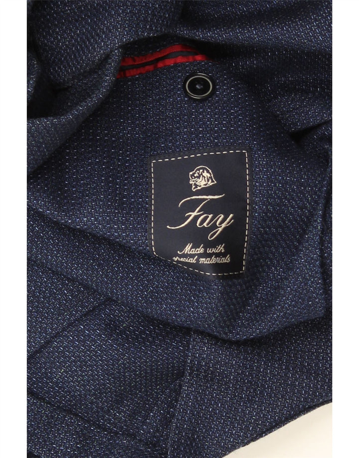 Fay Ανδρικό σακάκι σακάκι με 2 κουμπιά UK 36 Small Navy Blue Flecked