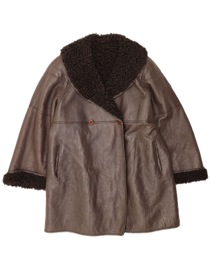 Pellicceria Γυναικείο Παλτό Shearling IT 42 Μεσαίο Καφέ